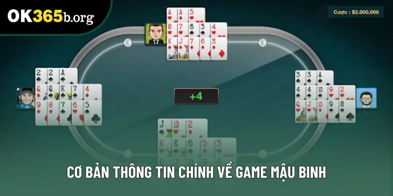 Cơ bản thông tin chính về game Mậu Binh Cơ bản thông tin chính về game Mậu Binh